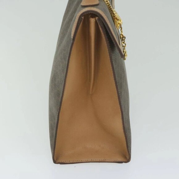 CELINE Macadam Canvas Hand Bag PVC Leather Brown Auth am5411V - Picture 5 of 16